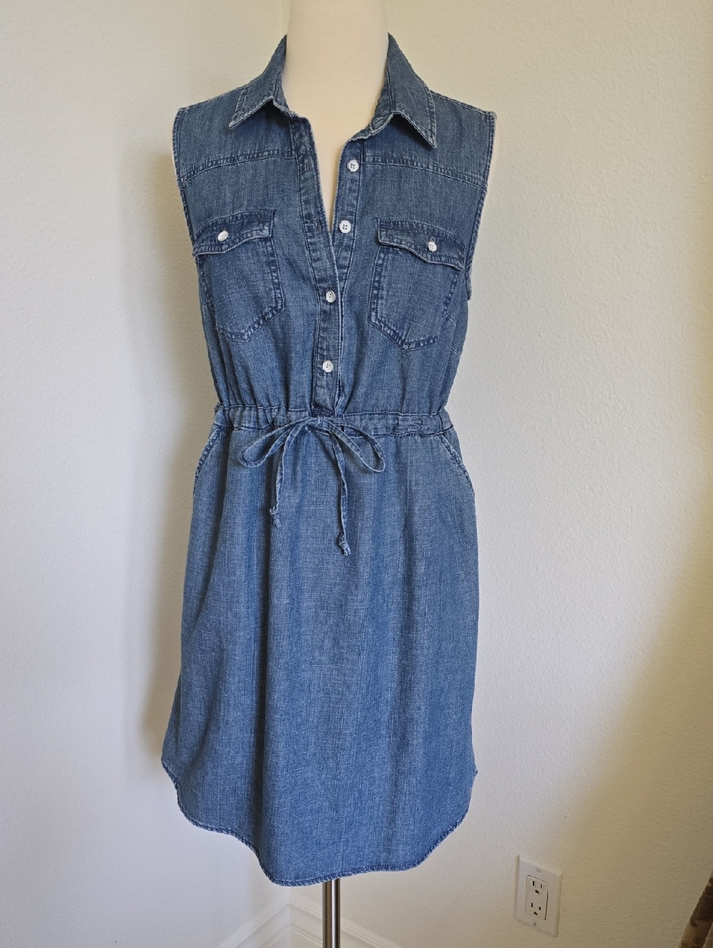 Mossimo Supply Co. Light Blue Cotton Denim Dress